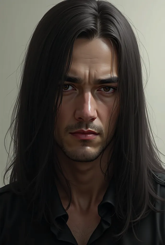 Man with long straight hairSolo, 