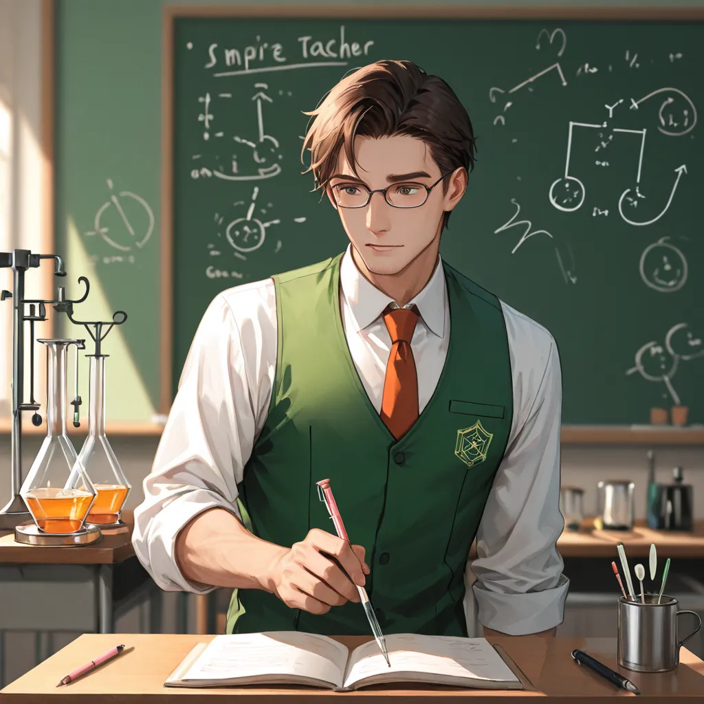 male chemistry and biology teacher