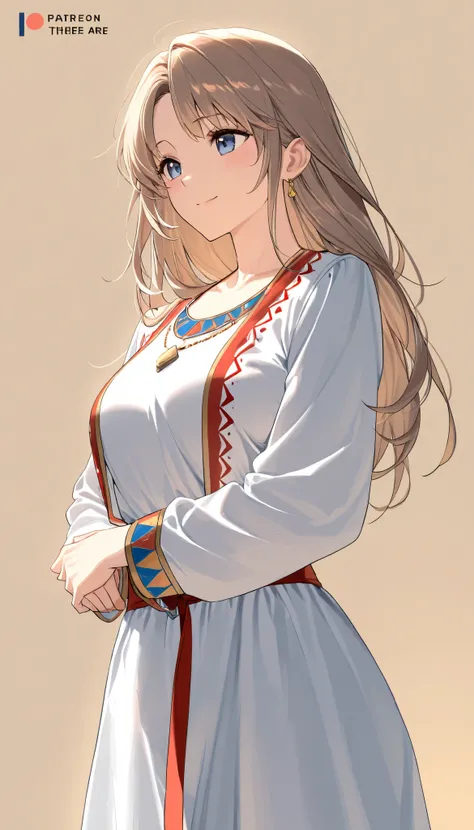 ((top quality)), ((masterpiece)), ( details), （perfect face）、(One woman:1.8)、No background、(There are no people around:1.8)、 that woman is Princess Leona , medium length light brown hair、beautiful Armenians、beautiful woman、 The woman is a beautiful Armenia...
