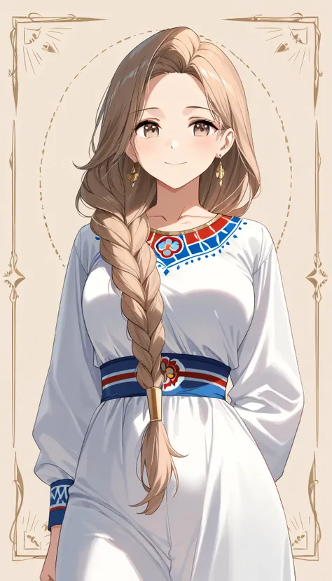 ((top quality)), ((masterpiece)), ( details), （perfect face）、(One woman:1.8)、No background、(There are no people around:1.8)、 that woman is Princess Leona , medium length light brown hair、beautiful Armenians、beautiful woman、 The woman is a beautiful Armenia...