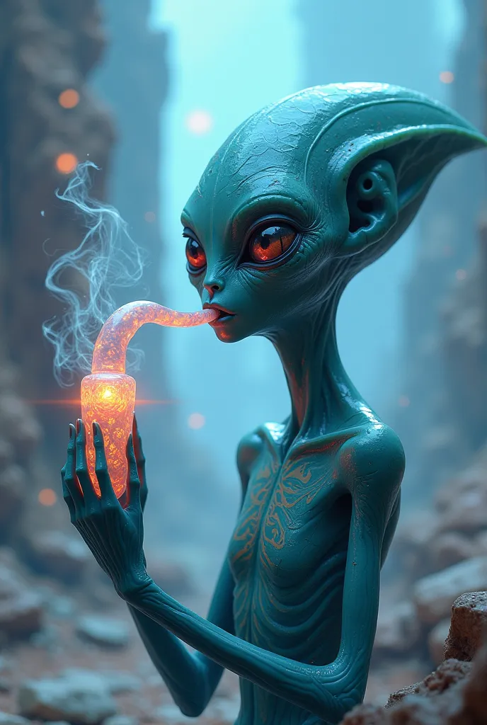 alien smoking