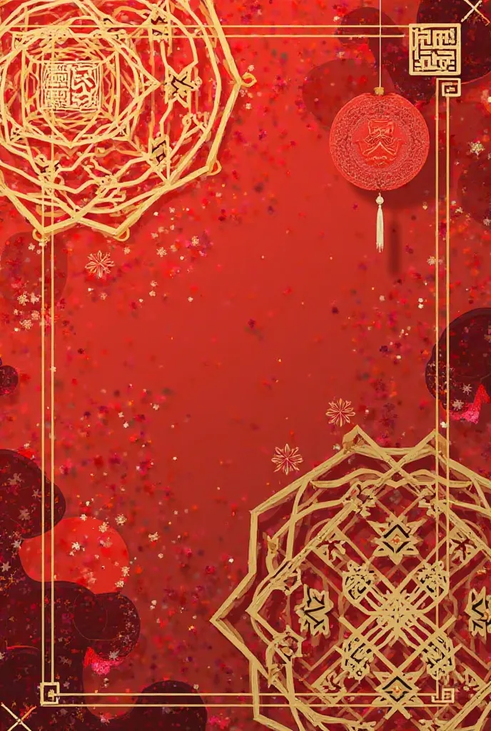 Create a Chinese New Year Poster, Size 9:16 Ask for simple elements, but lots of them. No people use geometry 