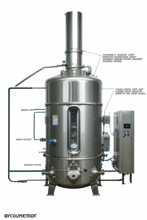 pid diagram of process control system in PLTU boiler