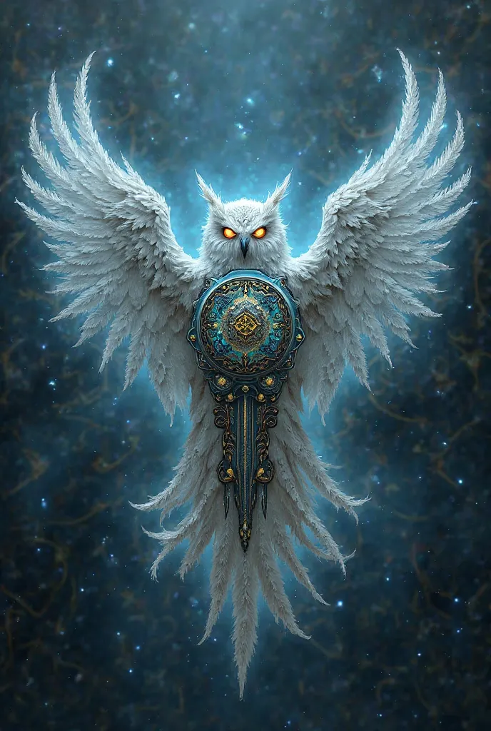 Magical shield in the form of an owl 