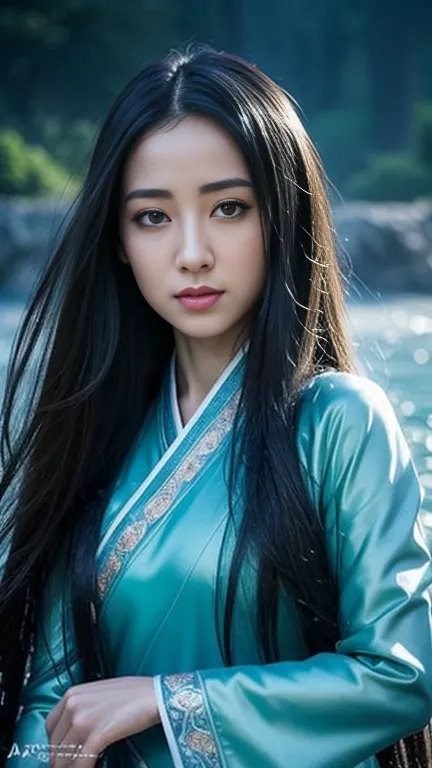 1 girl, small breasts, hanfu,realistic,
(Masterpiece, high quality, best, official art, beautiful and beautiful, long-term contact:1.2),smooth movement,charming patterns,
1 girl,jade eyes,long black hair,
Portrait,alone,upper body,watching audience,detaile...