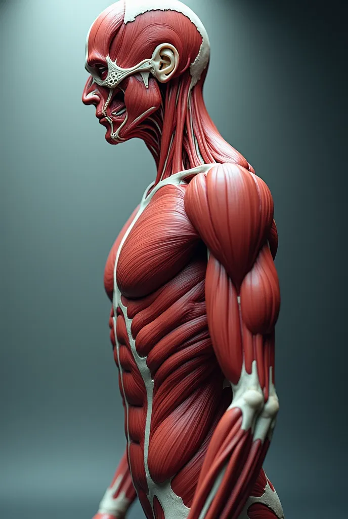  Images that illustrate the involuntary contraction of the muscle in its relationship and its contraction.