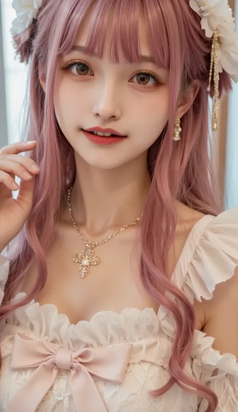 (Sexy 3D Hologram, Brilliant Color), (tech vibe), (detailed hands:1.2, perfect right hand:1.1, Small hands), The sci-fi aesthetic ,soft writing, full body, (Seductive Beautiful Breasts Highlighted:1.2), scene in the palm of a person's hand is real and bea...