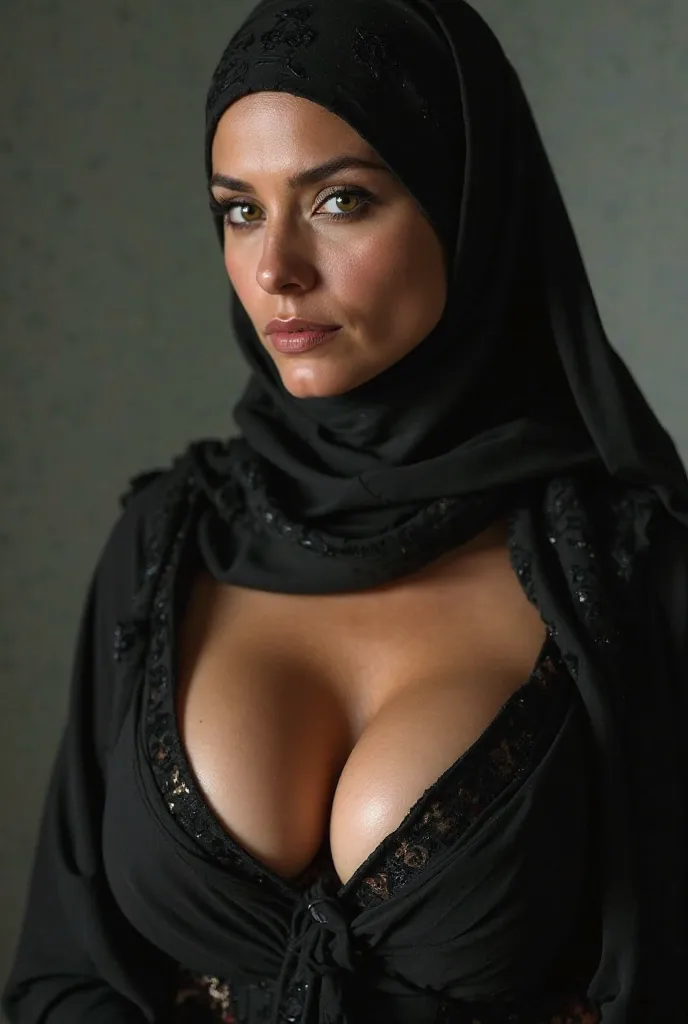 Hijab Milf with Bare Breasts 