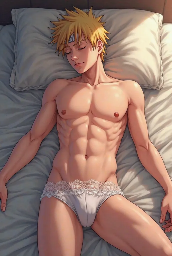 Naruto sleeping in panties