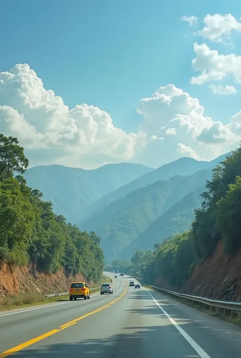 Journey to Khanpur Dam

- Image: A photo of a scenic road or highway, with mountains or hills in the background.
- Details:
    - Show the beautiful scenery and the family’s excitement during the journey.
    - Capture the different landscapes and vie...