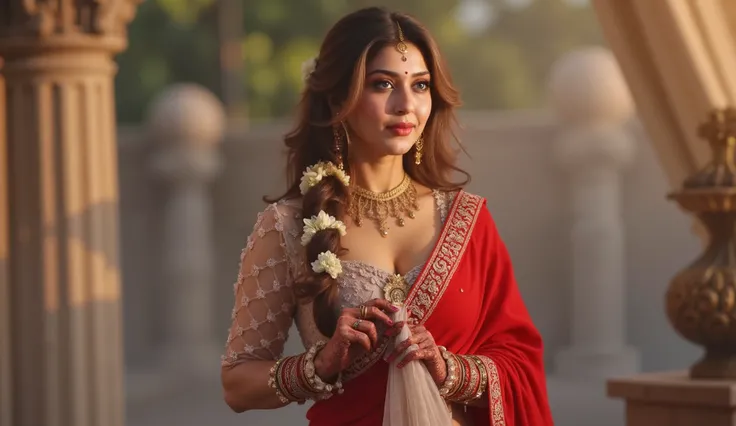Hot fairIndian lady in saree blouse keeping in hands panty sheingopen legscameltie