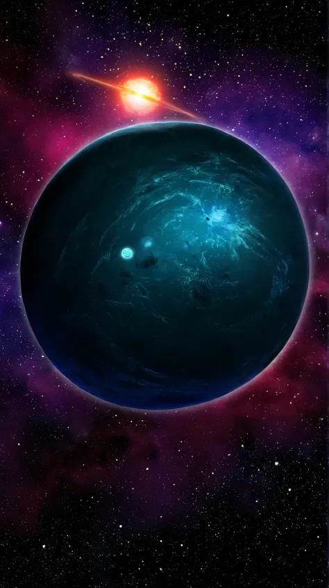 A space planet in the style of the Star-Spirit Clan