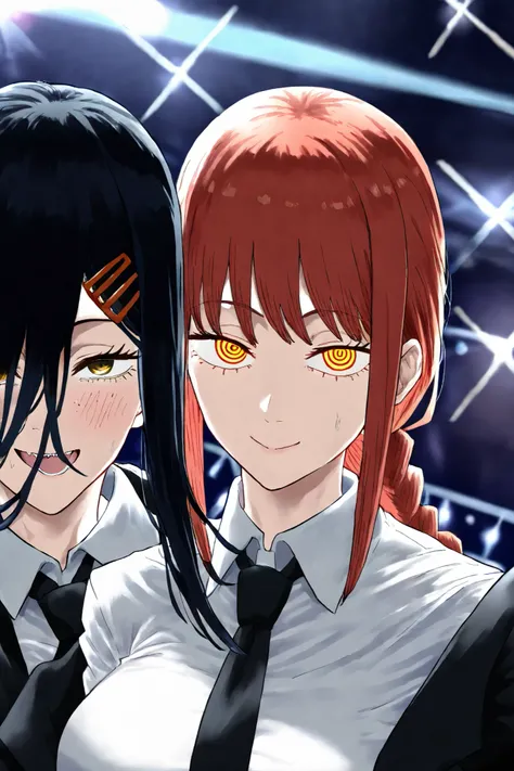 Score_9, Score_8_up, Score_7_up, Score_6_up, Score_5_up, Score_4_up, Source_anime, Tag1, Tag2, Quality_masterpiece, BREAK: Composition of Two Girls ormed a band and are performing on stage, Anatomically correct, Beautiful face, Perfect face, Highly detaile...
