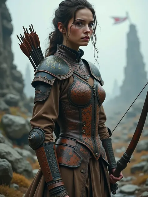 female warrior, archer