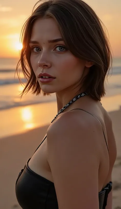 🌟 quality & silent: whole head down to below the chest, three sided view, masterpiece, 8k, ultra high resolution, hyperrealistic, very detailed, natural lighting, SLR lighting, SLR camera , Fujifilm XT3, film grain, Sharp concentration, perfect lighting. 🌌...