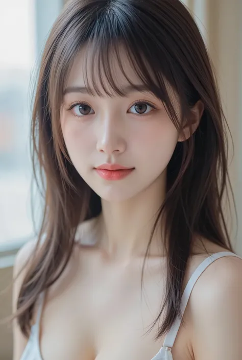 ((masterpiece, Highest quality, best image quality, high resolution, photorealistic looking happy, RAW photo, Extremely Detailed CG Integrated 8K Wallpaper)), 1 girl, Alone, A BEAUTIFUL YOUNG WOMAN, 20 years old, realistic skin texture, Shiny Skin, colle...