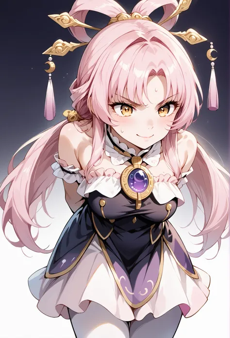 score_9, score_8_up, score_7_up, source_anime, 4K,perfect fingers,(perfect hands, perfect anatomy),prefect lighting, very aesthetic, intricate details,highly detailed background, masterpiece, high quality, best quality,
1girl,solo,fu xuan, pink hair, yello...