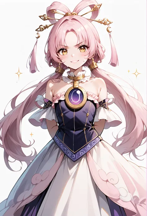 score_9, score_8_up, score_7_up, source_anime, 4K,perfect fingers,(perfect hands, perfect anatomy),prefect lighting, very aesthetic, intricate details,highly detailed background, masterpiece, high quality, best quality,
1girl,solo,fu xuan, pink hair, yello...