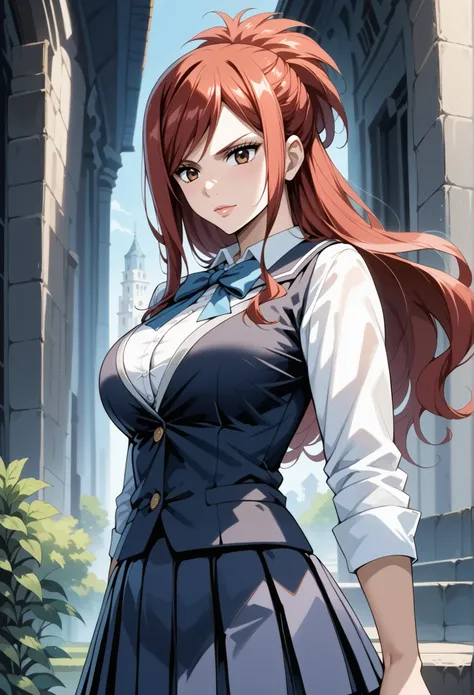 score_9, score_8_up, score_7_up, source_anime, 4K,perfect fingers,(perfect hands, perfect anatomy),prefect lighting, very aesthetic, intricate details,highly detailed background, masterpiece, high quality, best quality, high resolution,  
1 girl,solo,erza ...