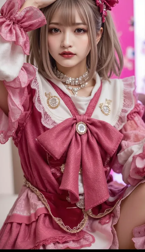 (((Correct sex education、public))), (bright colors:1.2), (tech vibe:1.2), (detailed hands:1.2, perfect right hand:1.1,), The sci-fi aesthetic ,soft writing, full body, ((nice clothes that accentuate breasts:1.2)), Realistic and beautiful background ,Highl...