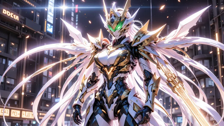 ((best quality)),( super high resolution ),(very well detailed),(Detailed Explanation),(( best CG )),(masterpiece),super detailed art,amazing painting art,(Sci-fi art with delicate details:1.5), female android without ear decoration, The face of a beautifu...