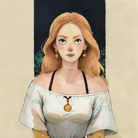 score_9, score_8_up, score_7_up, score_6_up, score_5_up, score_4_up, 1girl, wearing a vibrant long peasant medieval dress, detailed face, big eyes, black eyes, detailed clothing, sketches, detailed thick gouache painting, illustration, in gougoupaintleaves...