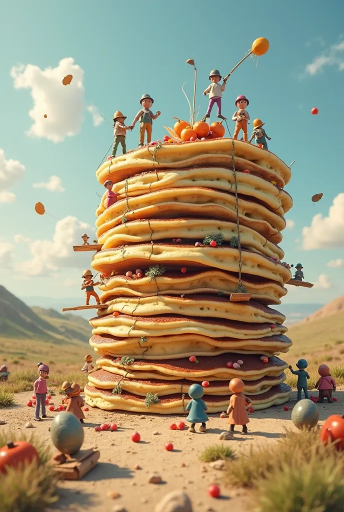 Tiny people's Giant Pancake dish