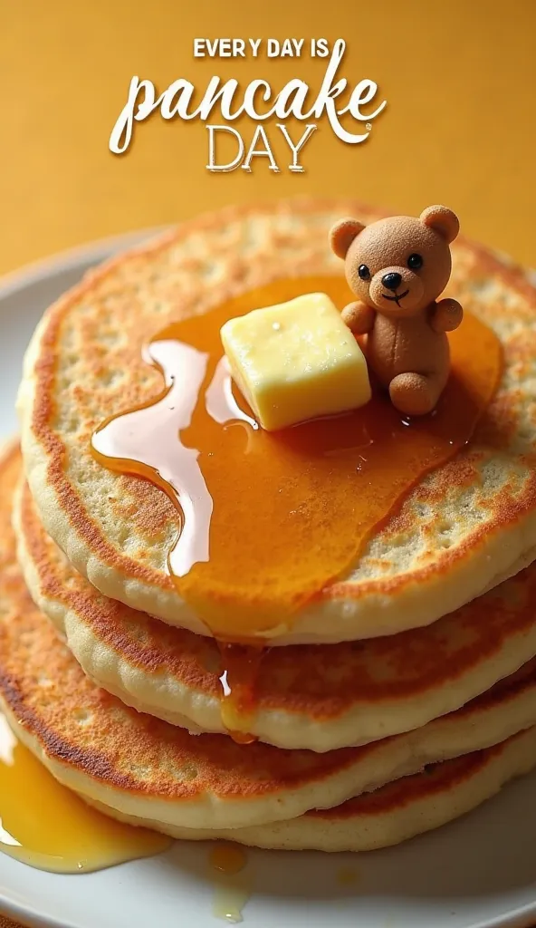 Pancake Day (w/ bear)