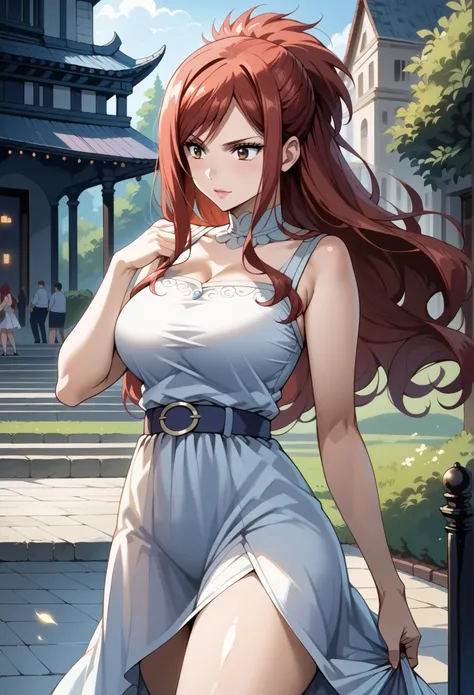 score_9, score_8_up, score_7_up, source_anime, 4K,perfect fingers,(perfect hands, perfect anatomy),prefect lighting, very aesthetic, intricate details,highly detailed background, masterpiece, high quality, best quality, high resolution,  
1 girl,solo,erza ...
