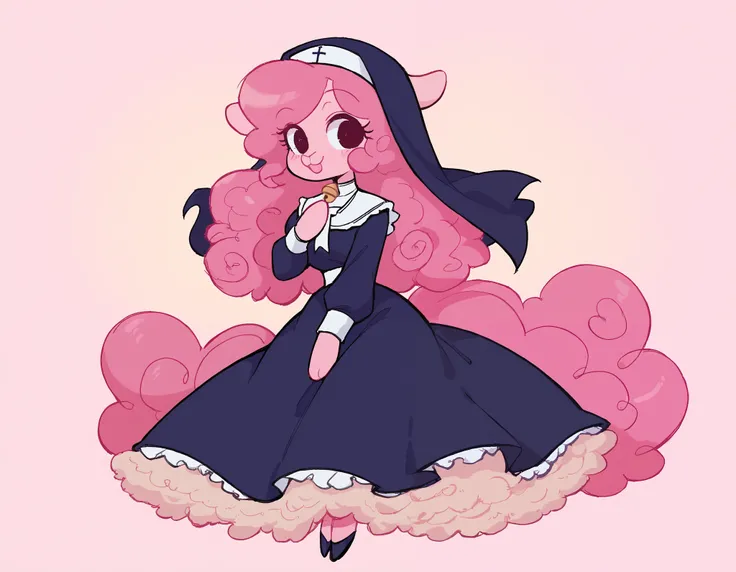 best quality, very detailed illustration , solo, ( Anthropomorphic furry sheep:1,7) , ruffled voluminous bouncy hair , playful look, delgado, ideal body, thin waist , wide hips, simple drawing, Artifyber style , pastel flat colors , beautiful, cartoon ,sol...