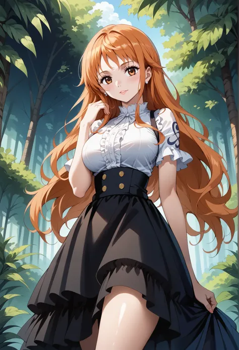 score_9, score_8_up, score_7_up, source_anime, 4K,perfect fingers,(perfect hands, perfect anatomy),prefect lighting, very aesthetic, intricate details,highly detailed background, masterpiece, high quality, best quality,
1girl,solo,onepiecenami, nami, long ...