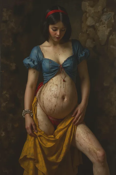 ((NSFW))
rmbt,
18th century,
One girl, seven men,
Young Snow White, Snow White gang-raped by seven dwarfs,
Everyone says Snow White is a slut,
She has short black bob hair with a red ribbon,
She has white skin like snow,
She wears a blue bodice and a yell...