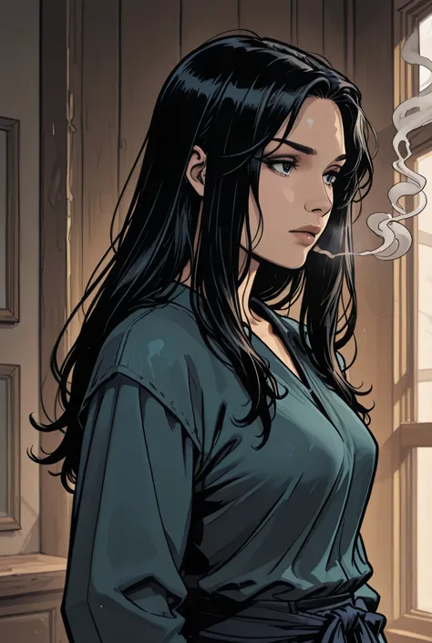 Downer-style dark-haired long-haired beauty
I smoke
Japanese