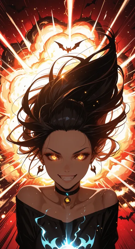 (masterpiece:1.4), (anime-style action:1.3), (energy aura:1.5), (glowing particles:1.4), (motion blur:1.3), (dynamic pose:1.3), (speed lines:1.2), (high contrast:1.3), (cinematic action lighting:1.4), (epic explosion:1.5), (lens flare:1.2), (sharp details:...