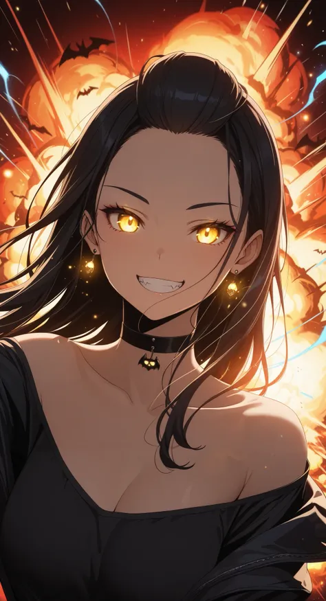 (masterpiece:1.4), (anime-style action:1.3), (energy aura:1.5), (glowing particles:1.4), (motion blur:1.3), (dynamic pose:1.3), (speed lines:1.2), (high contrast:1.3), (cinematic action lighting:1.4), (epic explosion:1.5), (lens flare:1.2), (sharp details:...