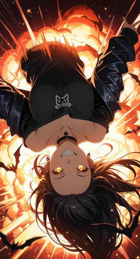(masterpiece:1.4), (anime-style action:1.3), (energy aura:1.5), (glowing particles:1.4), (motion blur:1.3), (dynamic pose:1.3), (speed lines:1.2), (high contrast:1.3), (cinematic action lighting:1.4), (epic explosion:1.5), (lens flare:1.2), (sharp details:...