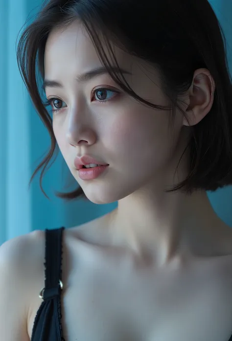 (((1 girl,Alone,))) She's a Japanese model , (Bondage Fashion), Cool Beauty , Perfect Eyes, perfect body, perfect hair, is complete, masterpiece, accurate, anatomically correct, rough skin, Very Well Detailed, details, high quality DVD, 最high quality D...