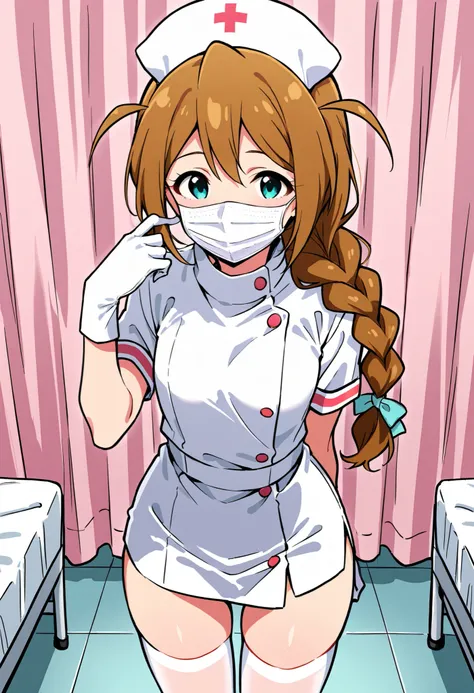 Score_9, score_8_up, score_7_up, source_anime, baba konomi, solo, single braid, brown hair, aqua eyes, hair over shoulder, small breasts, (best quality), (high quality), {masterpiece}, extremely delicate and beautiful, ultra-detailed, beautiful detailed ey...