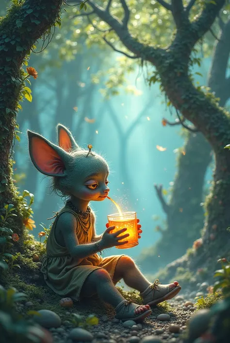 colo castillo sipping a tree
