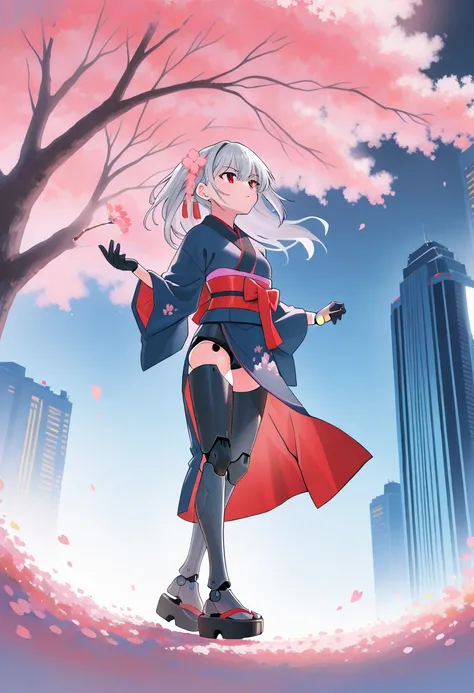 Watercolor cherry blossom season[IllustriousXL]