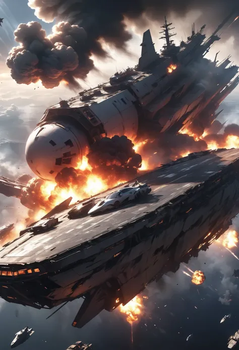 Today's theme「spaceship crashed」is
In the apocalyptic world where black smoke swirls、Future Wreck and Explosion Fire Collide~depict moments of shock with metallic texture and dynamic composition!Earn credits for posting challenges!