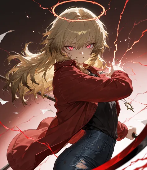 by [arknights|(748cmstyle:0.5)], mature, young adult, masterpiece, best quality, amazing quality, very aesthetic, high resolution, ultra-detailed, absurdres,
1girl, woman, solo, alone,(dynamic pose, looking at viewer, side shot, upper body focus, three qua...