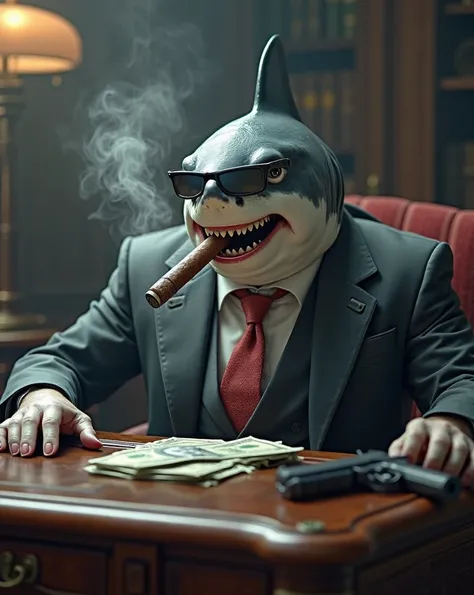 Greedy White Shark
