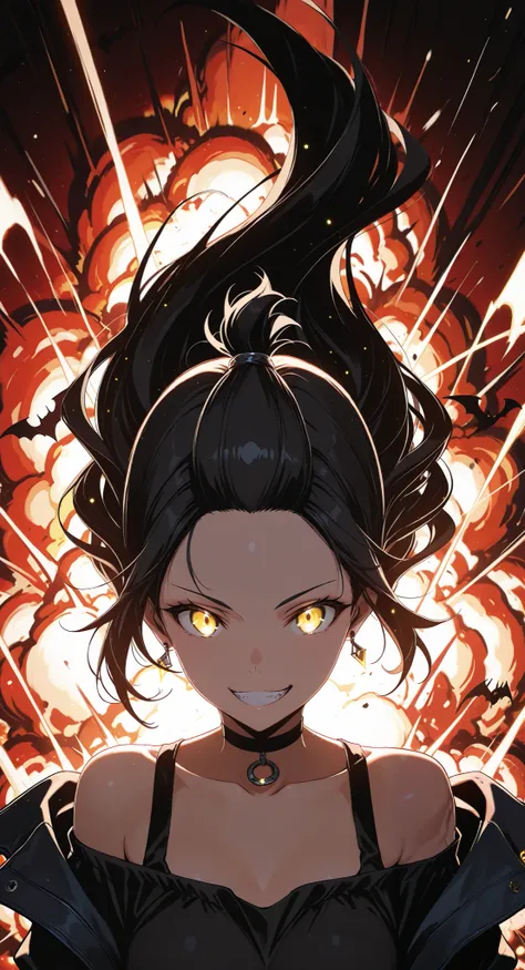 (masterpiece:1.4), (anime-style action:1.3), (energy aura:1.5), (glowing particles:1.4), (motion blur:1.3), (dynamic pose:1.3), (speed lines:1.2), (high contrast:1.3), (cinematic action lighting:1.4), (epic explosion:1.5), (lens flare:1.2), (sharp details:...