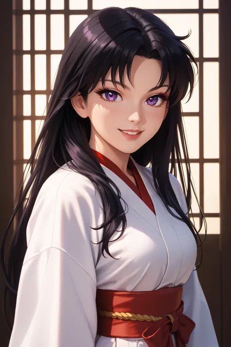 masterpiece, beautiful, ultra-detailed, detailed face, 4k, hd, perfect lighting, best quality, score_9, score_8_up, score_7_up, score_6_up, 2d art, perfect hands, perfect eyes, realistic, cgi style, makeup
((cowboy shot)), third-quarter view, 
rei hino, bl...