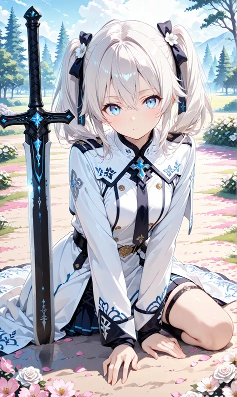 Spring cherry blossoms in full bloom and two idols　Illustrious-XL-v2.0