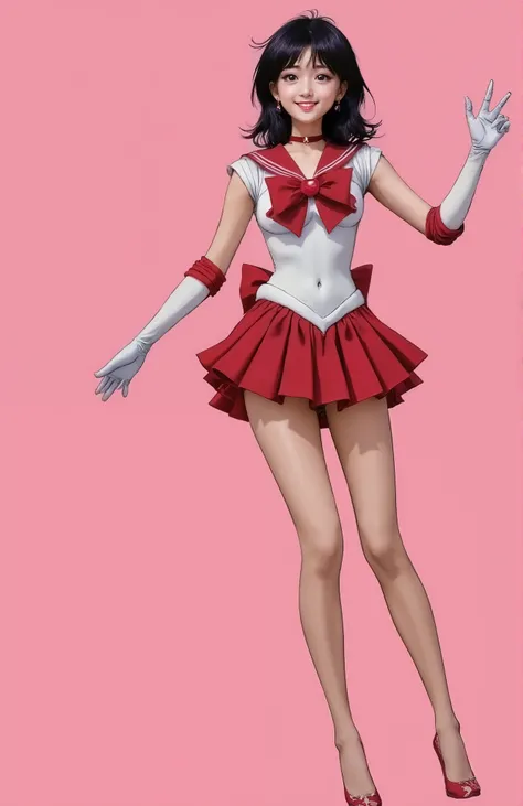 background 、((( Show me your beautiful legs  .)))、((( beautiful black hair )))、(((  Legally express the beauty of your smile  )))、(((( make the most of the original image )))、(((  Sailor Moon Costumes for Beautiful Legs  )))、(((ボディにフィットした  Sailor Moon Cost...