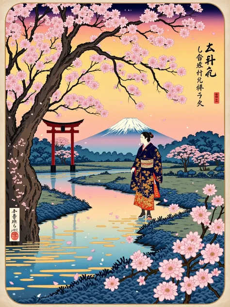 Ukiyo-e illustration 浮世绘插画