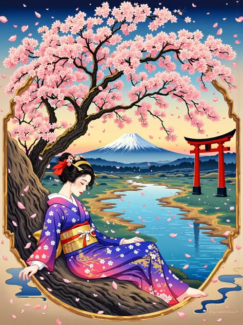 Ukiyo-e illustration 浮世绘插画