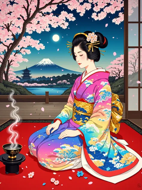 Ukiyo-e illustration 浮世绘插画